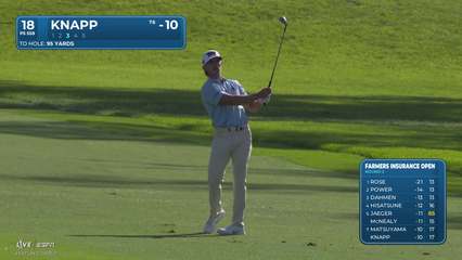 Jake Knapp | Round 3 | 18th hole | Shot 3 | 2026 Farmers