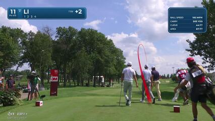 Haotong Li | Round 1 | 11th hole | Shot 1 | 2025 3M Open