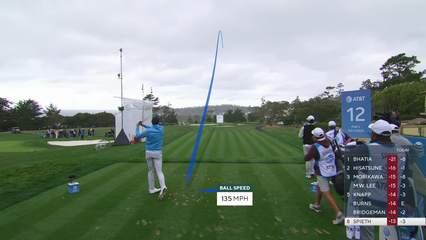 Jordan Spieth | Round 3 | 12th hole | Shot 1 | 2026 AT&T Pebble Beach