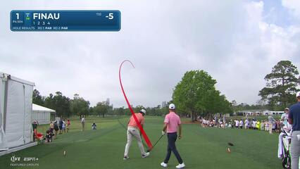 Tony Finau | Round 3 | 1st hole | Shot 1 | 2025 Houston Open