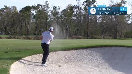 Justin Leonard | Round 3 | 15th hole | Shot 3 | 2025 Chubb Classic