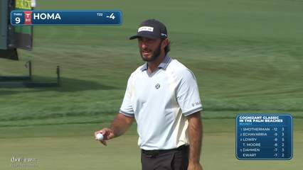 Max Homa | Round 3 | 9th hole | Shot 4 | 2026 Cognizant Classic