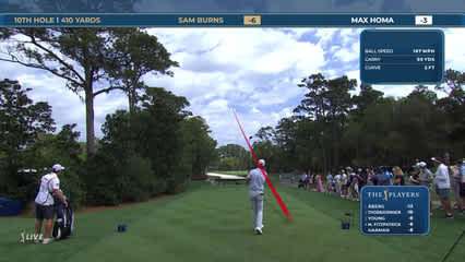 Sam Burns | Round 4 | 10th hole | Shot 1 | 2026 THE PLAYERS