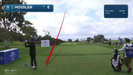 Beau Hossler | Round 4 | 11th hole | Shot 1 | 2025 Farmers