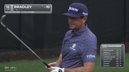 Keegan Bradley | Round 3 | 12th hole | Shot 2 | 2025 TOUR Championship
