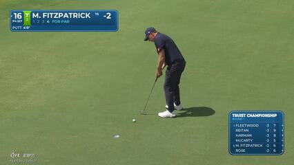 Matt Fitzpatrick | Round 1 | 16th hole | Shot 4 | 2026 Truist Championship