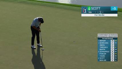 Adam Scott | Round 2 | 11th hole | Shot 3 | 2026 Arnold Palmer