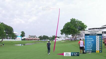 Daniel Berger | Round 1 | 18th hole | Shot 2 | 2025 Charles Schwab