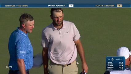 Scottie Scheffler | Round 3 | 18th hole | Shot 4 | 2025 THE PLAYERS