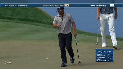 Xander Schauffele | Round 3 | 4th hole | Shot 4 | 2026 THE PLAYERS