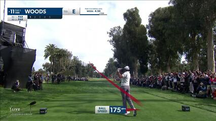 Tiger Woods | 2023 Genesis | Round 3 | 11th hole | Shot 1