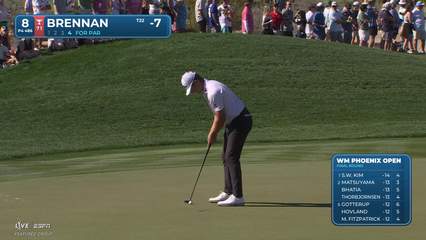 Michael Brennan | Round 4 | 8th hole | Shot 4 | 2026 WM Phoenix Open