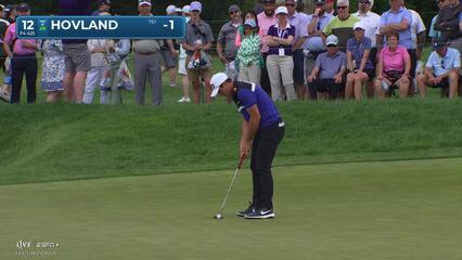 Viktor Hovland | Round 1 | 12th hole | Shot 4 | 2025 Truist Championship