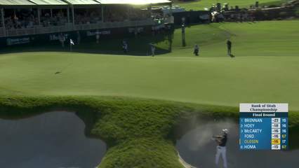 Thorbjørn Olesen | Round 4 | 18th hole | Shot 3 | 2025 Bank of Utah