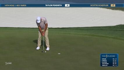 Scottie Scheffler | Round 3 | 14th hole | Shot 4 | 2025 THE PLAYERS