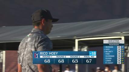 Rico Hoey | Round 4 | 18th hole | Shot 5 | 2025 Bank of Utah