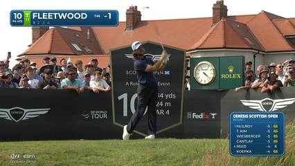 Tommy Fleetwood | Round 1 | 10th hole | Shot 1 | 2026 Genesis Scottish Open