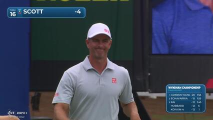 Adam Scott | Round 4 | 16th hole | Shot 3 | 2025 Wyndham
