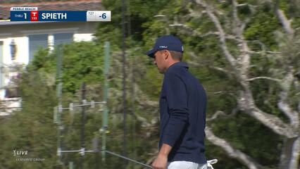 Jordan Spieth | 2022 AT&T Pebble Beach | Round 3 | 1st hole | Shot 3