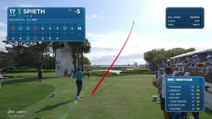 Jordan Spieth | Round 2 | 17th hole | Shot 1 | 2025 RBC Heritage