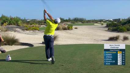 Hideki Matsuyama | Round 4 | 16th hole | Shot 1 | 2025 Hero World Challenge