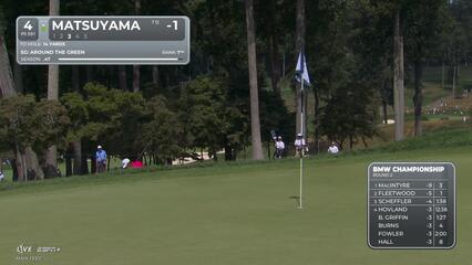 Hideki Matsuyama | Round 2 | 4th hole | Shot 3 | 2025 BMW Championship