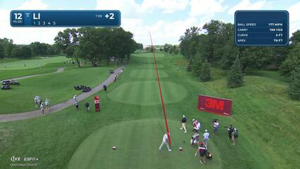 Haotong Li | Round 1 | 12th hole | Shot 1 | 2025 3M Open