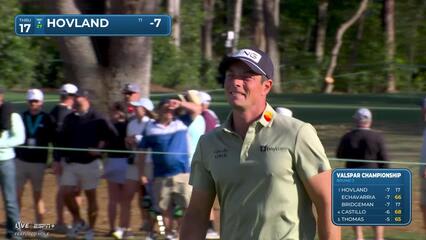 Viktor Hovland | Round 3 | 17th hole | Shot 3 | 2025 Valspar