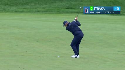Sepp Straka | Round 2 | 15th hole | Shot 3 | 2025 Truist Championship