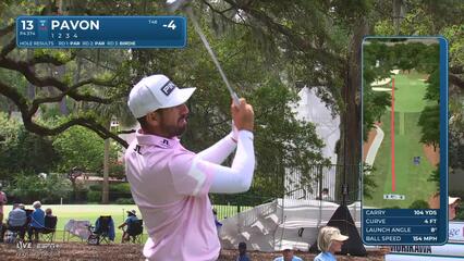 Matthieu Pavon | Round 4 | 13th hole | Shot 1 | 2025 RBC Heritage