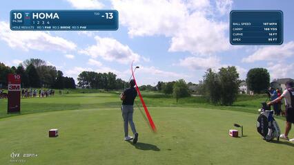 Max Homa | Round 4 | 10th hole | Shot 1 | 2025 3M Open