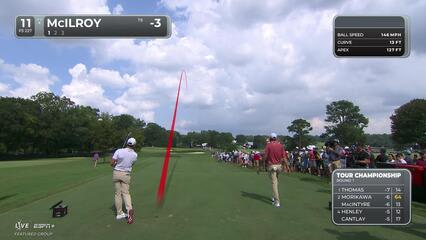 Rory McIlroy | Round 1 | 11th hole | Shot 1 | 2025 TOUR Championship