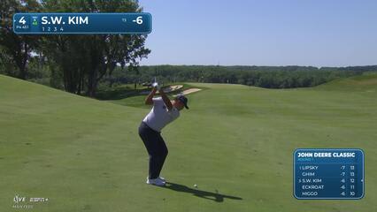 Si Woo Kim | Round 1 | 4th hole | Shot 2 | 2025 John Deere