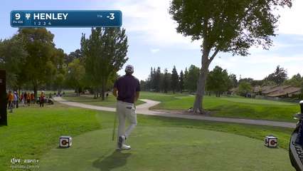 Russell Henley | Round 1 | 9th hole | Shot 1 | 2025 Procore