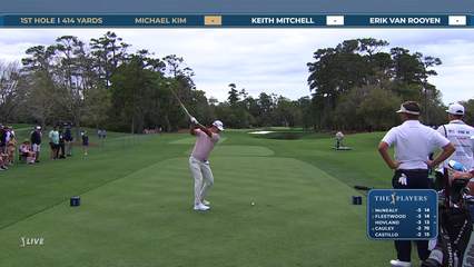 Michael Kim | Round 1 | 1st hole | Shot 1 | 2026 THE PLAYERS
