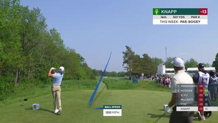 Jake Knapp | Round 3 | 16th hole | Shot 1 | 2025 RBC Canadian