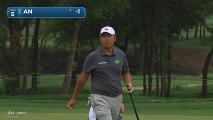 Byeong Hun An | Round 1 | 14th hole | Shot 3 | 2025 THE CJ CUP