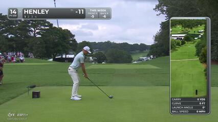 Russell Henley | Round 2 | 14th hole | Shot 1 | 2025 TOUR Championship