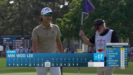 Min Woo Lee | Round 3 | 16th hole | Shot 5 | 2025 Houston Open
