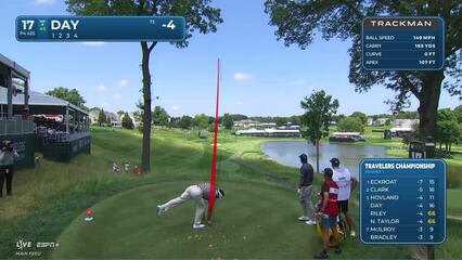 Jason Day | Round 1 | 17th hole | Shot 1 | 2025 Travelers