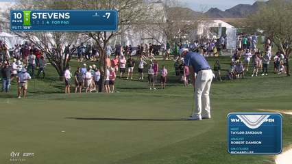Sam Stevens | Round 2 | 10th hole | Shot 4 | 2026 WM Phoenix Open