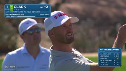Wyndham Clark | Round 2 | 1st hole | Shot 2 | 2026 WM Phoenix Open