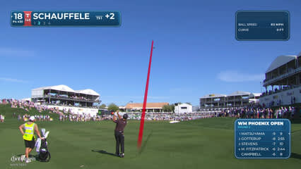 Xander Schauffele | Round 2 | 18th hole | Shot 2 | 2026 WM Phoenix Open