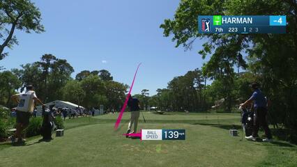 Brian Harman | Round 1 | 7th hole | Shot 1 | 2025 RBC Heritage