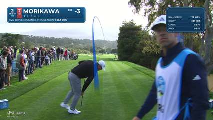 Collin Morikawa | Round 2 | 2nd hole | Shot 1 | 2026 AT&T Pebble Beach