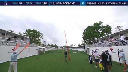 Austin Eckroat | Round 2 | 15th hole | Shot 1 | 2025 Houston Open