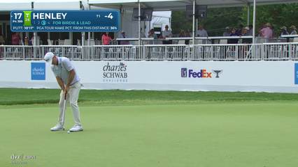 Russell Henley | Round 1 | 17th hole | Shot 4 | 2026 Charles Schwab