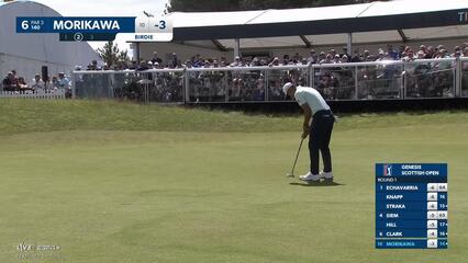Collin Morikawa | Round 1 | 6th hole | Shot 2 | 2025 Genesis Scottish Open