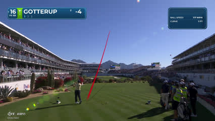 Chris Gotterup | Round 1 | 16th hole | Shot 1 | 2026 WM Phoenix Open
