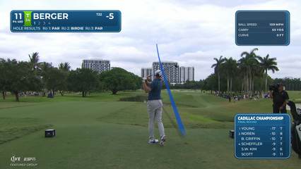Daniel Berger | Round 4 | 11th hole | Shot 1 | 2026 Cadillac